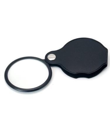 Laiaouay Folding Fold Away Pocket Magnifying Glass Magnifier Lens 3X Magnification Folding Leather Case Magnifying Glass Black - Buy Online on GoSupps.com