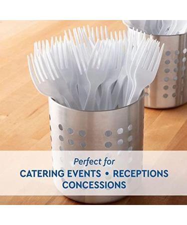Member's Mark Heavyweight White Plastic Forks - Ideal for Home, Office, and Picnics - Buy Online on GoSupps.com