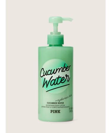 Victoria Secret PINK New | CUCUMBER WATER | Cucumber Water + Hyaluronic Acid | Refreshing Body Lotion With Esssential Oils | 414ml