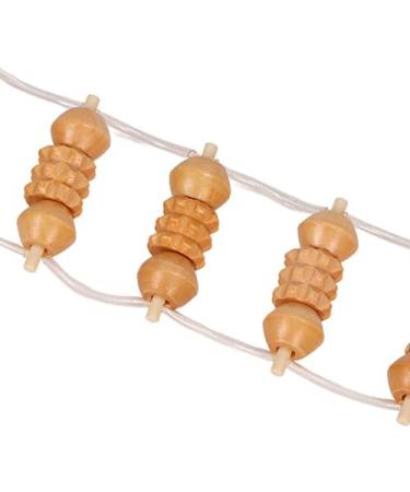 Premium Wooden Massage Roller - Back Massager Tool for Neck Legs & Body | Enhance Relaxation & Relieve Pain - Buy Online on GoSupps.com