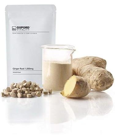 High Strength 1000mg Ginger Root Extract Tablets for Nausea & Joint Pain - 120 Count - Buy Online on GoSupps.com