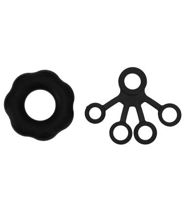 Finger Trainer Hand Strength Training Ring Expander Finger Pull Black