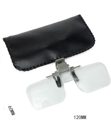 Magnifying Glass Acrylic Folding Glasses Clip on Magnifying Lens Flip Loupe Glass Style Handsfree Precise Head Loupe Glasses Magnifiers - Buy Online on GoSupps.com