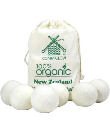 Natural Wool Dryer Balls - Set of 6 | Fabric Softener & Wrinkle Reducer | Eco-Friendly Alternative to Plastic Balls & Liquid Softeners - Buy Online on GoSupps.com