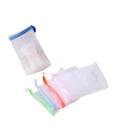 Baluue 5pcs Soap Saver Exfoliating Soap Saver Soap Pouch Foam Net Foaming Net