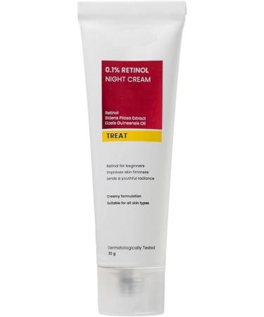 REEII.1% Retinol Night Cream | Repairs Wrinkles & Fine Lines | Improves Skin Firmness | Beginner Friendly | All Skin Types | 30G