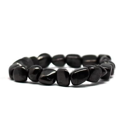 Pachamama Essentials Authentic Shungite Nugget Bracelet Stretchy From Karelia Region Russia Against EMR EMF Protection 7.5 mm Shungite shungite - Buy Online on GoSupps.com