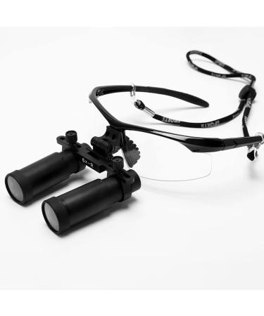 Giroflee Dental 6X Binocular Loupe Magnifying Glass Black with Bag