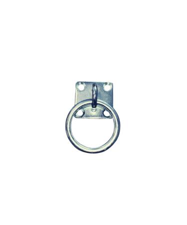 Tie ring | Tying horse cattle | Fastening hook for screwing | Eye plate made of solid stainless steel (1x tie ring)