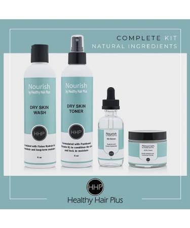Nourish by Healthy Hair Plus Dry Skin Face Wash Gentle Hydrating Face Wash with Hyaluronic Acid to add and lock in Moisture. - Buy Online on GoSupps.com