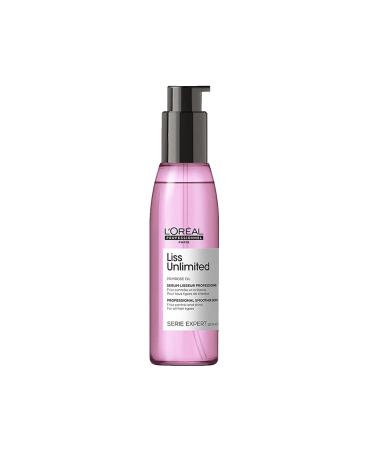 L'Oreal Professionnel Liss Unlimited Blow-Dry Serum | For Frizz-Prone Hair | Provides Long-Lasting Frizz and Humidity Protection| With Prokeratin | 4.2 Fl. Oz.