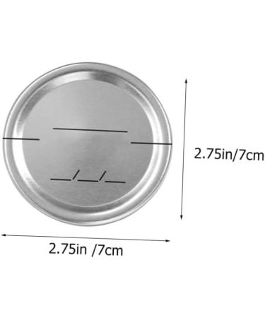 BESTonZON 30Pcs mason jar lids canning jar lid cover sprouting lids caps wide mouth mason jars metal lids fermenting lids jam jar lid glass jars lids tops sealing cap glass bottle Tinplate 7X7X0.2CM Silver - Buy Online on GoSupps.com