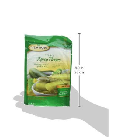 Mrs. Wages Hot Spicy Pickle Canning Mix - 6.5 oz - Homemade Pickling Spice Blend - Buy Online on GoSupps.com
