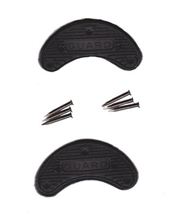 Guard Quality Heel and Toe Plates Polyurethane (Plastic) Taps Savers 1 Pair Self-Adhesive with Nails (Size 5)