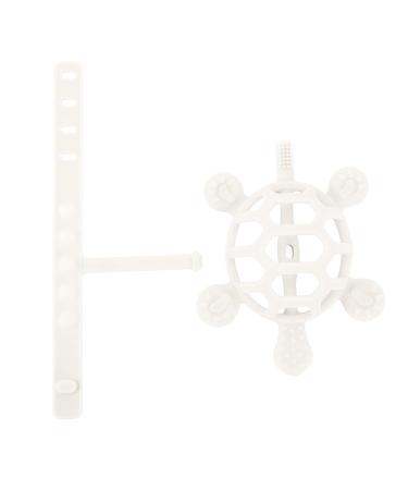 Shop Safe Silicone Toothed Toys for Kids | Cartoon Turtle Bite Ring - Soft & Burr-Free (Beige) | International Shipping - Buy Online on GoSupps.com