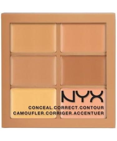 NYX Conceal Correct Contour Palette 3CP02 Medium - 0.05 oz - Buy Online on GoSupps.com
