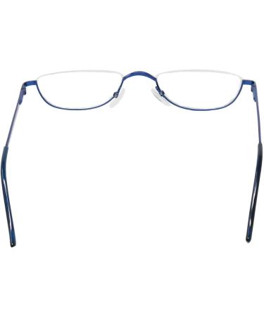 Shop Mini Half Round Metal Reading Glasses - 2.5 Diopters Stainless Steel Spring Hinge for Men & Women | International Shipping Available - Buy Online on GoSupps.com