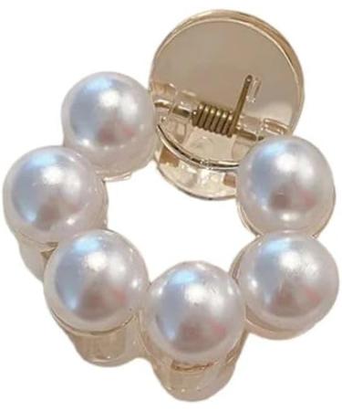 New 2025 Big Pearl Hair Claw For Women Ladies Makeup Hair Barrettes Hair Accessories Korean Cross Crab Fashion New For Fashion Headwear Jewelry Fashion Accessories Creative Gift - Buy Online on GoSupps.com