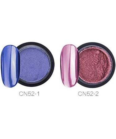 Peowuieu 16 Glasses Chrome Nail Powder Metallic Nail Art Powder Effect Manicure Pigment with 16 Pieces Eyeshadow Sticks - Buy Online on GoSupps.com
