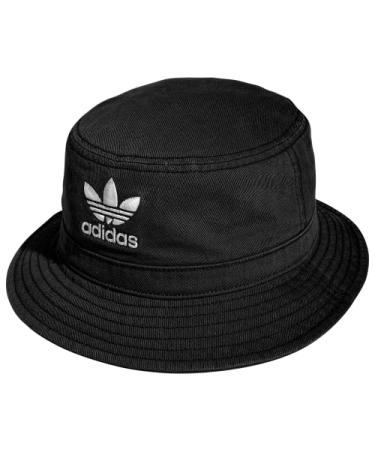 adidas Originals Unisex Originals Washed Bucket, Black/White, One Size
