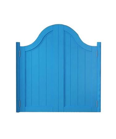 Solid Wood Swing Door Indoor Louvered Caf Swinging Door Solid Wood Louver Fence Gate Doorway Partition Shopping Malls Auto Close Half Waist Cowboy Door Multi-Sizes (Color : Blue Size : 90x90cm) Blue 90x90cm