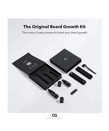 Copenhagen Grooming Set for Beard Growth | Original Beard Growth Kit with Activator Serum & Dermaroller - 150 Days to a Fuller Stronger Beard - Buy Online on GoSupps.com