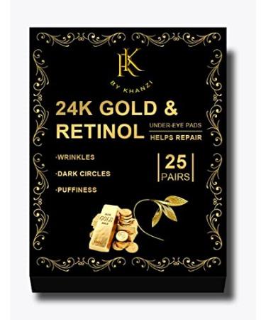Rk by Khanzi 24K Gold Under Eye Pads - 25 Pairs for Dark Circles & Wrinkles + Free Eyelashes | International Shipping - Buy Online on GoSupps.com