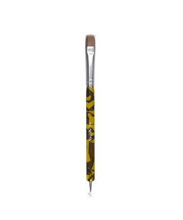 KADS Kolinsky Sable Brush 2 Way Acrylic Professional French Manicure Clean-up Brush Nail Art Brush Bend Nail Dotting Pen