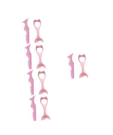 NOLITOY 10 Pcs Eyeliner Eyeshadow Eyebrow Pencil Stencil Silicone Eyebrow Stencil Blindfold Eye Protection
