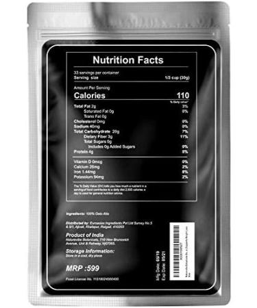 Naturevibe Botanicals Oats Flour - 1Kg | Oats Atta - Buy Online on GoSupps.com