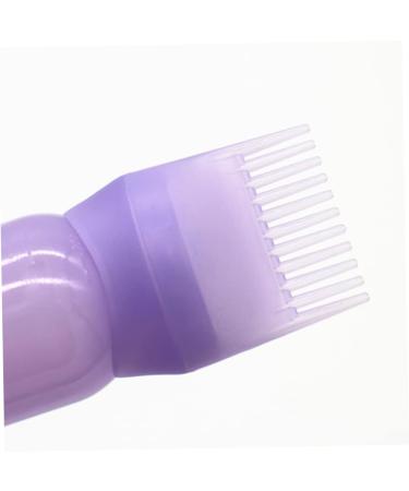 Hair Dye Bottle 160ML Shampoo Bottle Hair Comb Applicator Bottle Brush Bottle for Hair Dyeing Tool Purple Colouring Tools Accessories - Buy Online on GoSupps.com