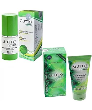 Gutto - Pack D pilation - Cr me & Huile aux Oeufs de Fourmis - Format Economique - Emp che la Repousse des Poils