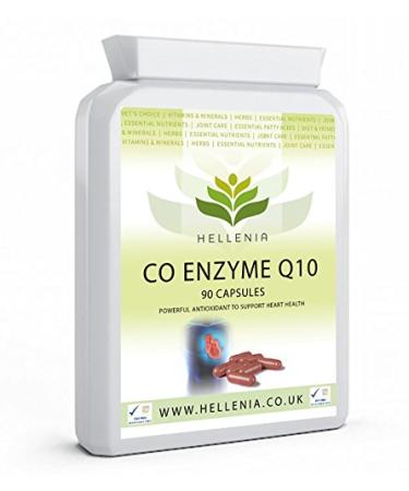 Hellenia CoEnzyme Q10-100mg CoQ10 Supplement | 90 High Absorption Capsules | Powerful Antioxidant | Supports Heart Health | Easy-Swallow Capsules