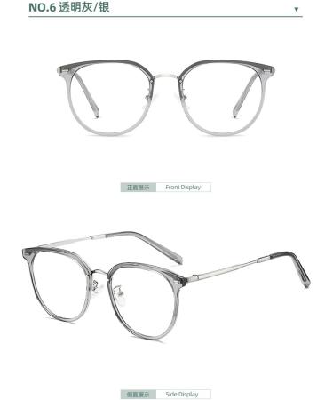SERONI Round TR90 Blue Light Blocking Glasses for Men & Women | Anti UV Ray Computer & Reading Glasses in Green-Rose Gold - 52mm - Buy Online on GoSupps.com