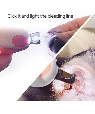 NW Dog Nail Trimmers for Small Animals Cat Nail Clippers with LED Light Best Cat Claw Care Kit for Home Grooming -Professional Grooming Tool for Tiny Dog Cat Rabbit Bird Puppy Kitten (pink) - Buy Online on GoSupps.com