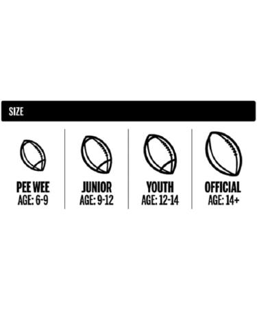 Wilson NCAA Composite Football Pee Wee - Official Size for Youth Football Games - Buy Online on GoSupps.com