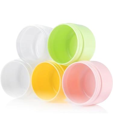 Tianzd 24-Piece 20ml White Plastic Empty Cream Can Set with Lids & Spatulas - Ideal Cosmetic Containers for International Shipping - Buy Online on GoSupps.com