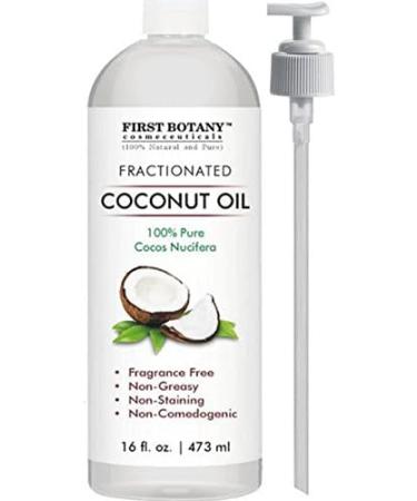 Fractionated Coconut Oil 16 fl. oz - 100% Natural MCT Carrier Oil for Hair Skin & Aromatherapy - Best Skin Moisturizer & Massage Oil - Buy Online on GoSupps.com