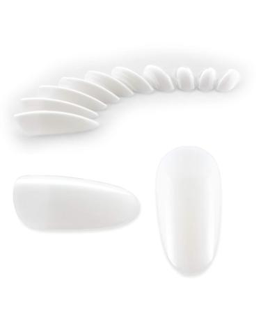 100 Oval Artificial Nail Tips with Adhesive Surface - Natural Finish in Tip Box | Premium Quality for Easy Application - Buy Online on GoSupps.com