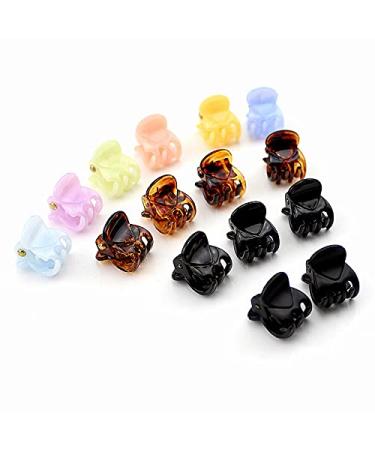 50pcs Mini Hair Claw Clips Set in Candy Colors with Transparent Box - Small Acrylic Jaw Clips for Women and Girls - Buy Online on GoSupps.com