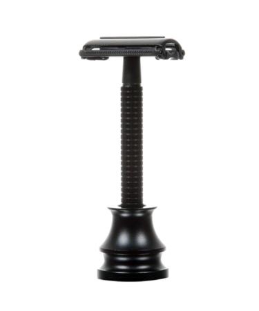 PHTOIT Adjustable Double Edge Razor Classic Travel Manual Shaver for Men Wet Shaving Black