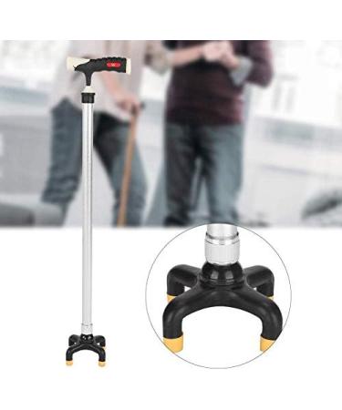 SilteD SilteD Walking Cane Lightweight Stretchable Adjustable Anti-Slip Height Hand Walking Stick Aluminum Alloy Elderly Four-Legged Walking Crutches - Buy Online on GoSupps.com