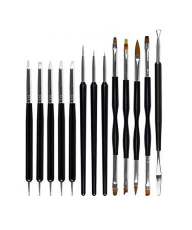 ISTOVO 13X/Set Gel Nail Painting Flower Drawing Pens Multifunctional Double-Head Nail Pen