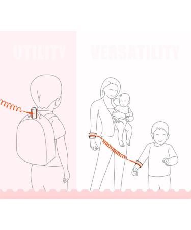 Children's Safety Leash Anti-Lost Wrist Belt - 2.5M Secure Link for Kids | Shop Internationally - Buy Online on GoSupps.com