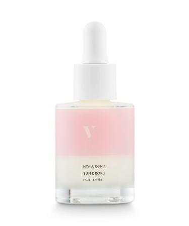 VENICEBODY Hyaluron Sun Drops - SPF50 | Sun protection UV protection for the face with pipette | Anti-aging effect | daily use - Buy Online on GoSupps.com
