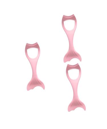 Housoutil 3pcs Eyeliner Auxiliary Artifact Eyeshadow Lash Supplies Tool Eyeliner Drawing Aid Miss Makeup Stand 15X4.5CMx3pcs Pinkx3pcs
