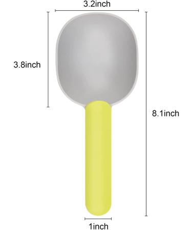 Yadream 2PCS Pet Food Scooper with Fashionable Handle - Multi-functional Plastic Scoop for Dogs, Cats & Pets - Buy Online on GoSupps.com