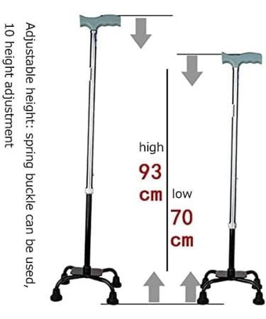 Canes Premium Stability Four Legged Aluminum Cane Crutches Adjustable Telescopic Non Slip Walking Stick for Elderly Disabled Women Outdoor Travel Walking Crutches Innovate - Buy Online on GoSupps.com