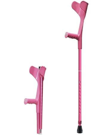 Safety Crutches Forearm Crutches Aluminum Canes Telescoping Folding Half Sleeves Elbows Walking Sticks 10 Height Adjustable Walking Canes Comfortable Independence Pink 2pcs - Buy Online on GoSupps.com