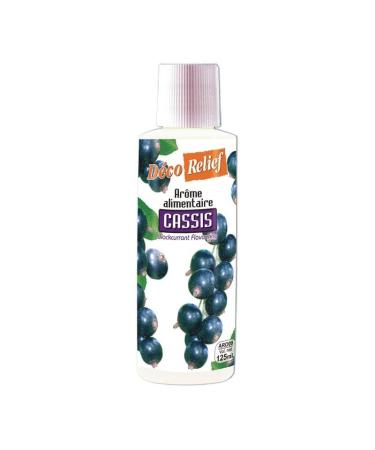 D co Relief - Liquid Blackcurrant Flavor 125ml - Food Flavor for Baking Cooking - Professional Ingredient
